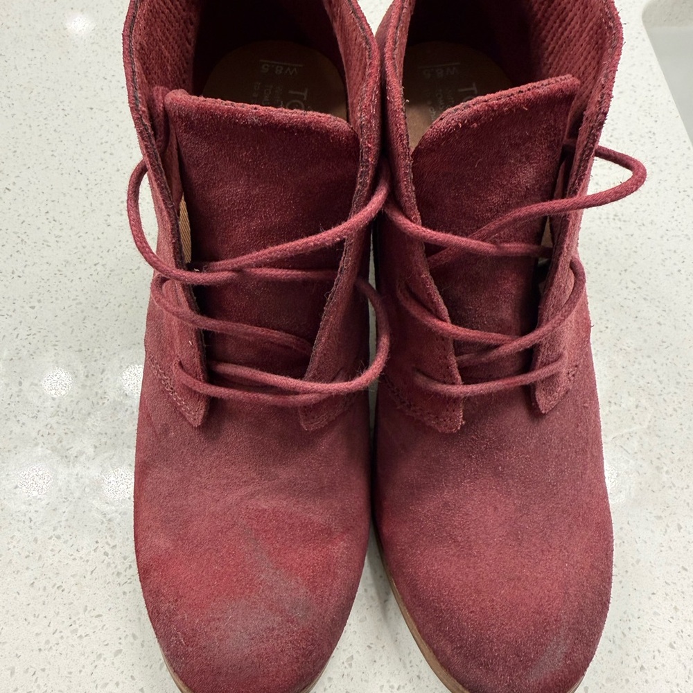 Tom’s Ankle Bootie - maroon/burgandy - Picture 3 of 4